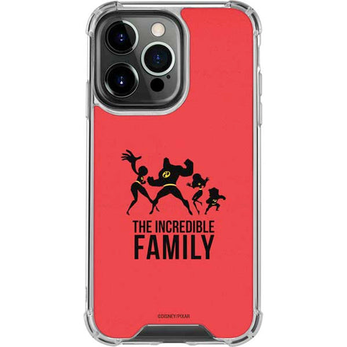 Disney The Incredibles Family Sillhouette iPhone 16 Pro Clear Case